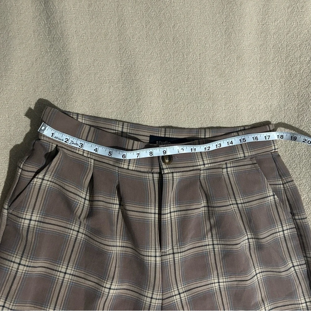 Torrid Plaid Wide-Leg Pants - Tan - Picture 8 of 8